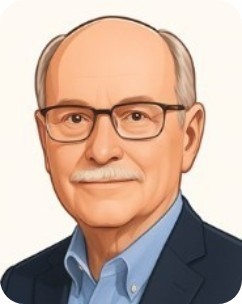 Illustrated portrait icon of Joe, creator of Small Gardenly